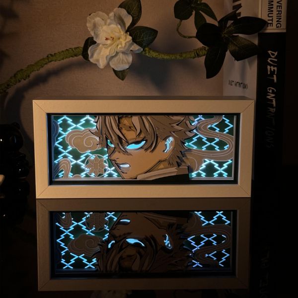 Anime Kimetsu no Yaiba RGB Light Box Decor