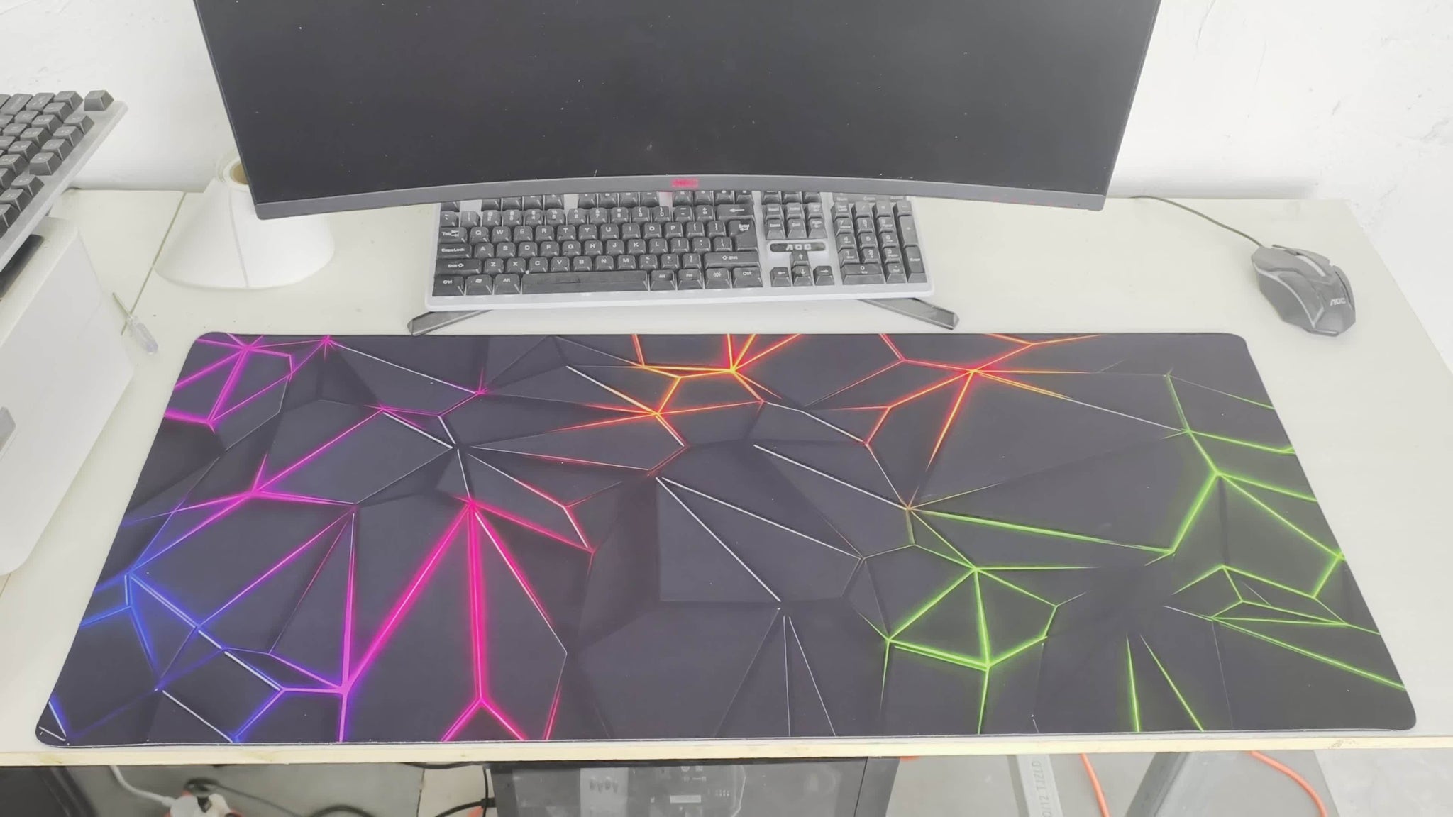 1pc Durable large mouse pad Stylish Geometric design Desk mat Computer Keyboard Mouse Laptop Gaming mat - Suitable for gamers/office and study accessories