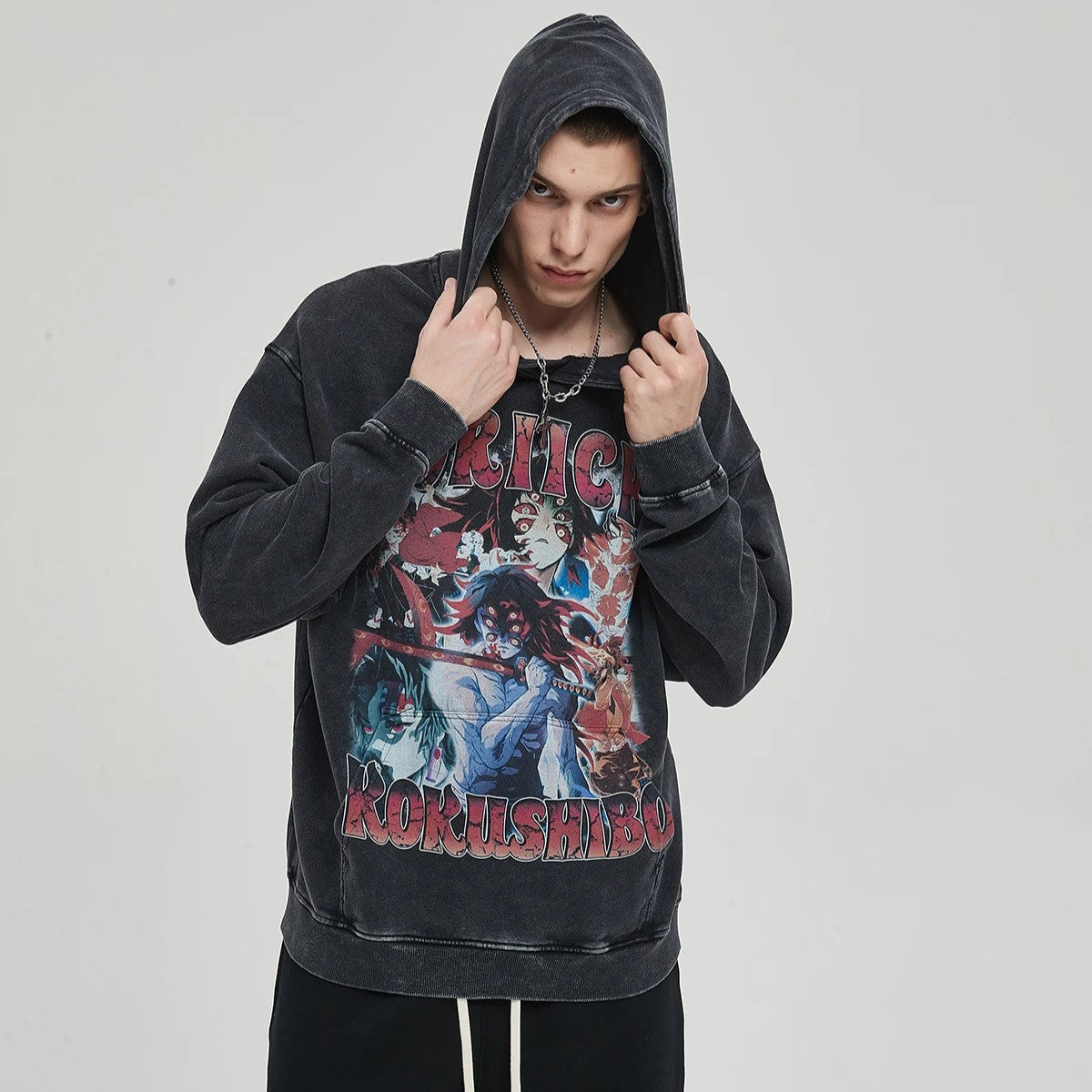 Kokushibo Vintage Hoodie V2 Vintage Hoodies