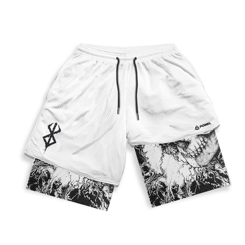 SKULL X BRAND PERFORMANCE SHORTS Performance shorts