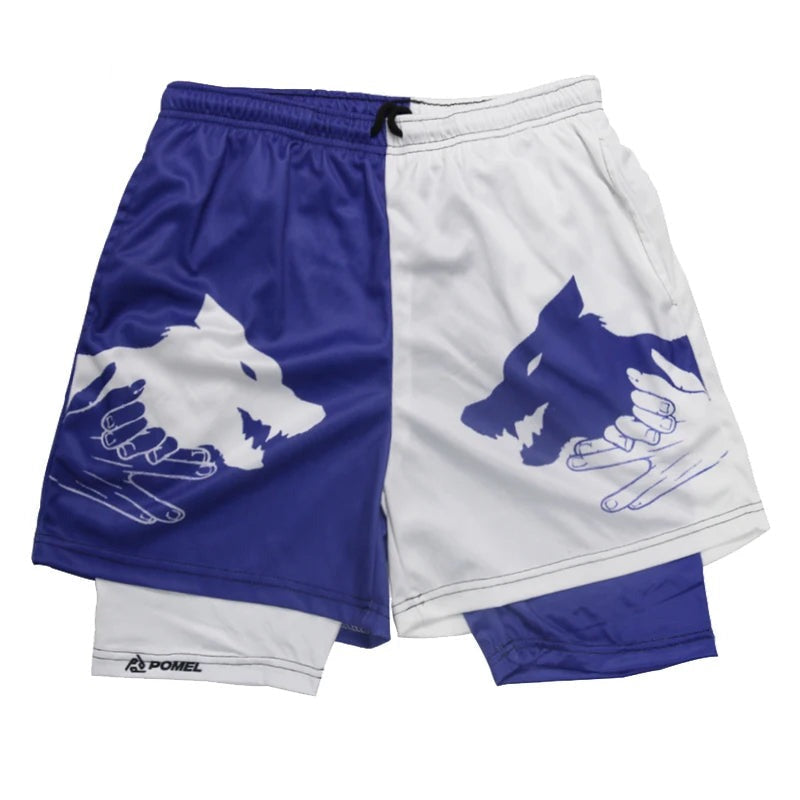 DIVINE DOGS CONTRAST PERFORMANCE SHORTS Performance shorts