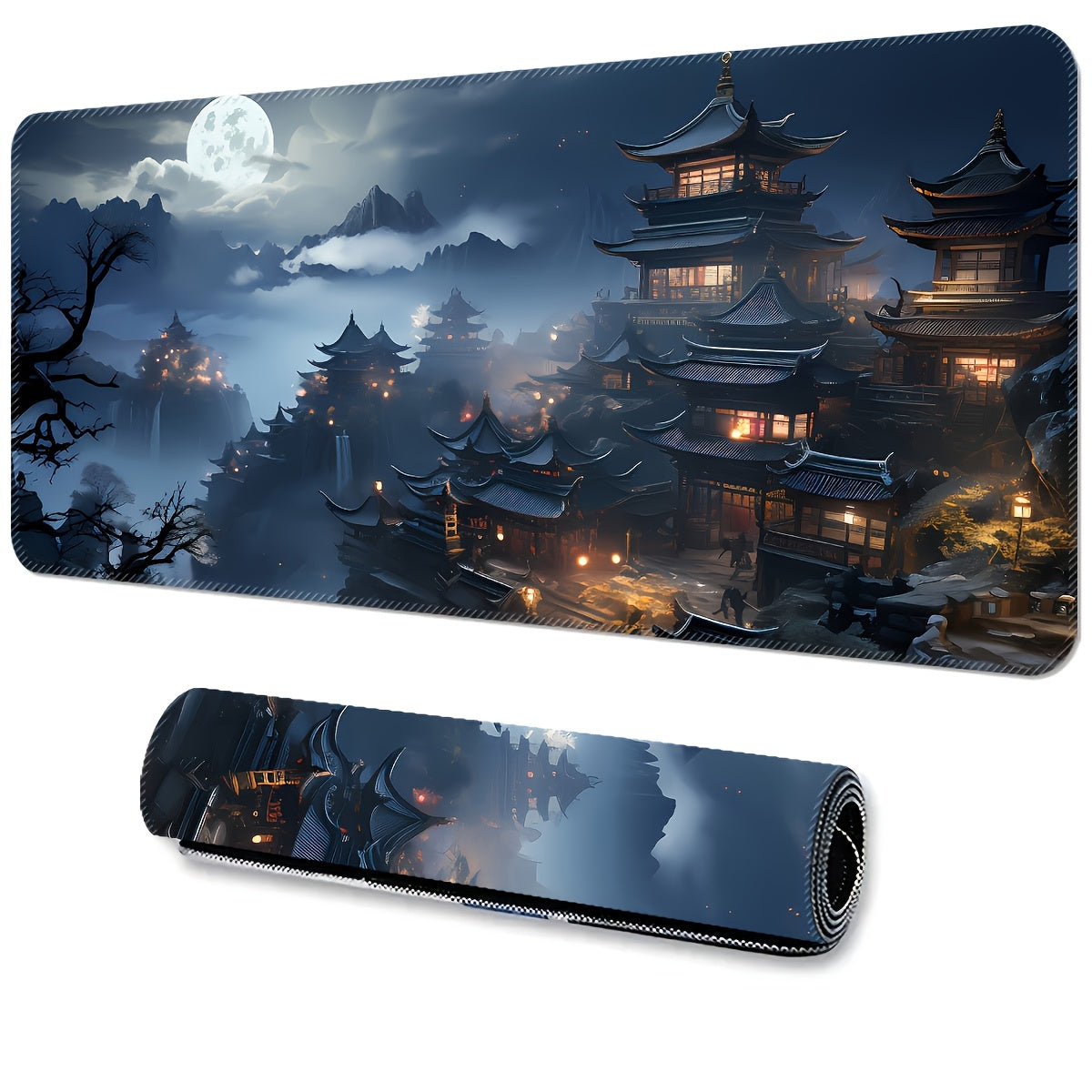 Extra-Large Gaming Mouse Pad - Extended Desk Mat with Non-Slip Rubber Base, Thick Cushioned Surface for PC, Laptop, Office & Home Use - Spacious Workspace for Gamers, Professionals, Students - Durable Computer Accessory, Large Mousepad for Desk, Professio