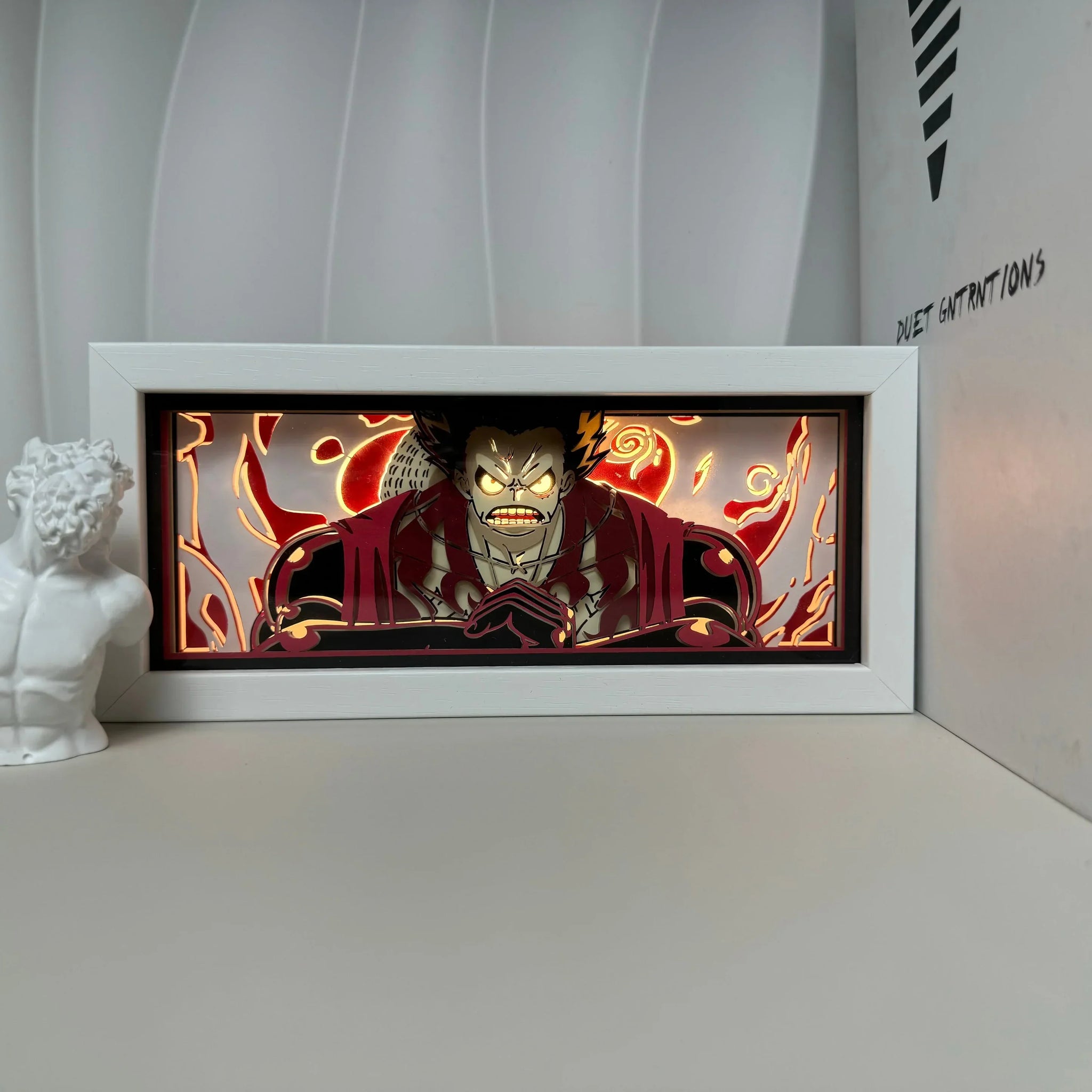Anime Monkey D. Luffy Gear 4 RGB Light Box Decor