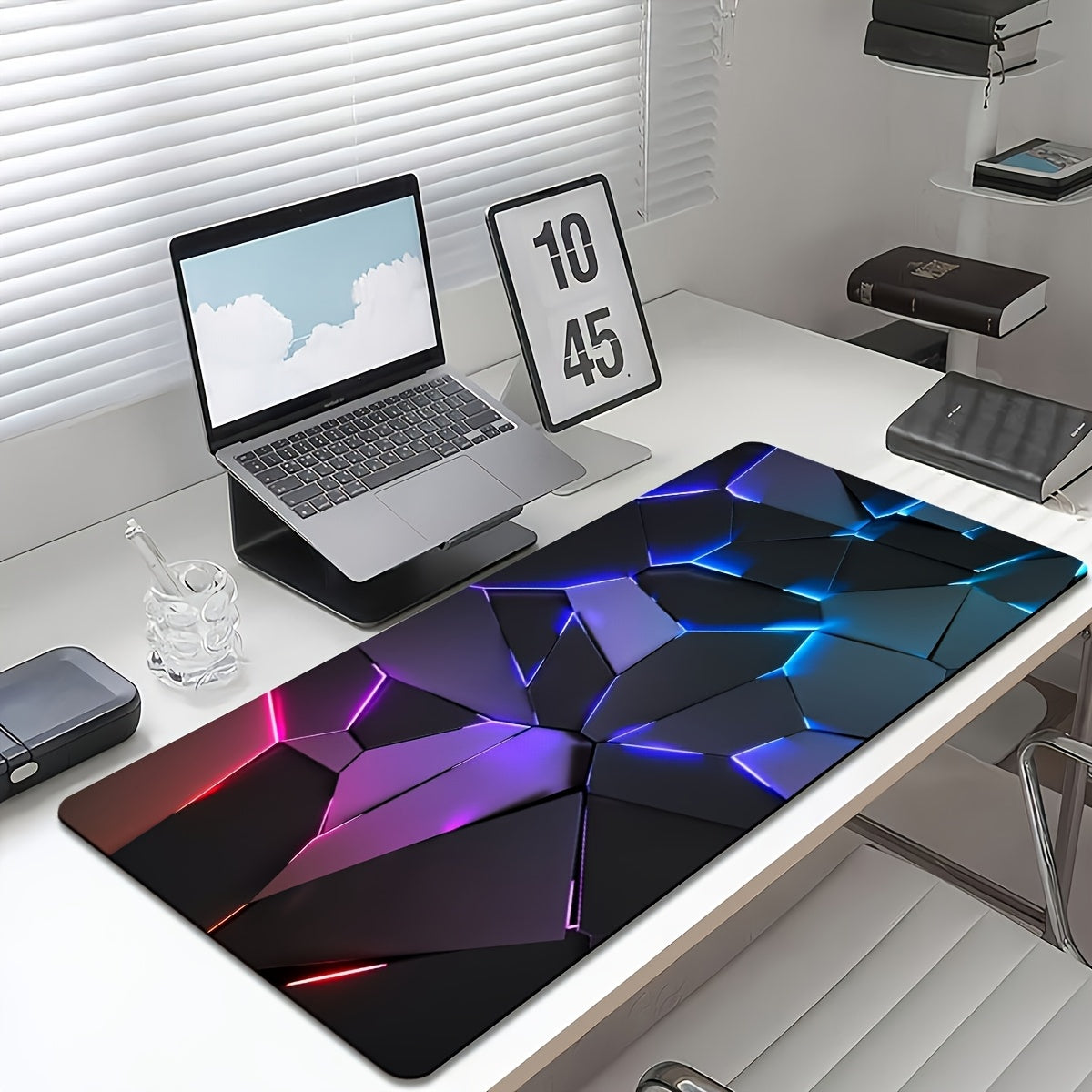 Large Geometric Design Mouse Pad - Durable, Non-Slip Rubber Base, Washable - Precision & Comfort for Gamers & Office Use - Ideal Gift for Boyfriend/Girlfriend, Gaming Mouse Pa 15.7*35.4inch (40*90cm)