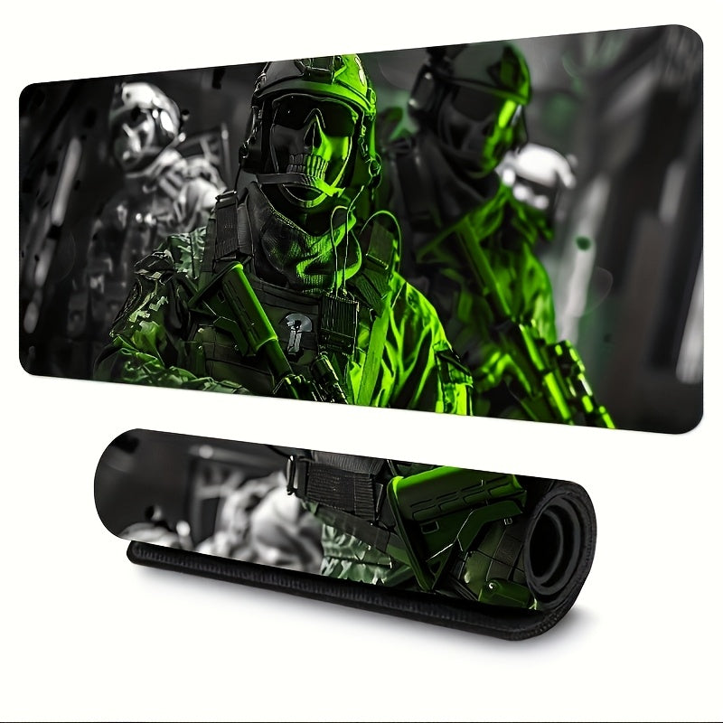 Extra-Large Special Forces Gaming Mouse Pad - Rubber Base Desk Mat with Stitched Edges, Desk Mat for Office & Gaming, Oblong Keyboard Pad for Home, School, Office, Esports