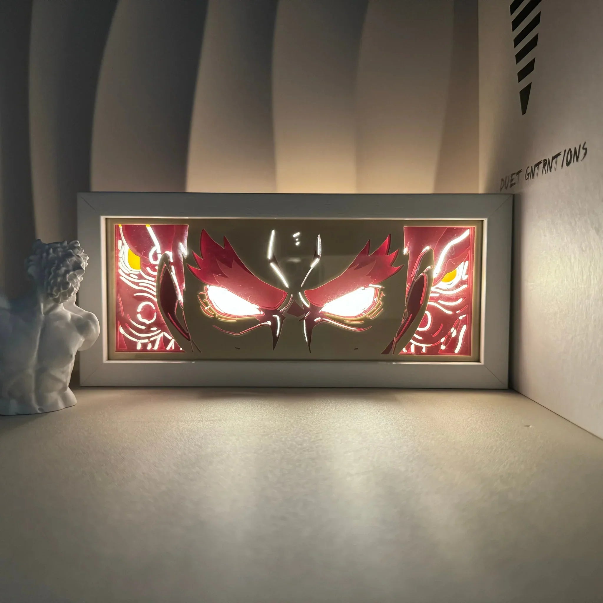 Anime Might Guy RGB Light Box Decor