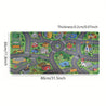 1pc Cartoon City Street Large Mouse Pad - Ultra-Smooth Desk Mat with Stitched Edges, Non-Slip Waterproof Rubber Base, Vibrant Urban Map Design for Office and Home Workspace Setup, Mouse Pads for Desk 31.4" x 11.8" (80x30cm)