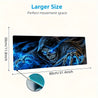[Fantasy Gaming Mouse Pad] Large Fantasy-Themed Grim Reaper Skull Gaming Mouse Pad | Non-Slip Rubber Base, Smooth Surface for Office, Laptop, or Gaming Setup, Blue Flames & Dark Hooded Figure 30x80cm(11.8x31.4in)