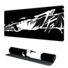XXL Anime-Style Gaming Mouse Pad - Shadowy Glimpse Intense Eyes & Fragmented Face Design, Non-Slip Rubber Base, Precision Comfort for Office & PC Gaming, Large Desk Mat for Anime Fans, Anime Mousepad, Workstation Setup, Bold Graphics, Durable Construction