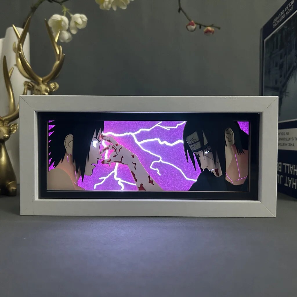 Anime Iconic anime 3D RGB Light Box Decor Sasuke x Itachi - Naruto