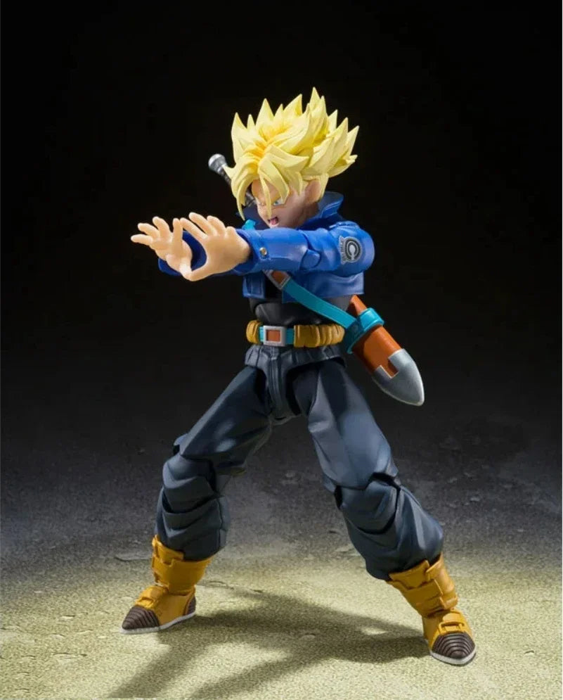 Dragon Ball Trunks Anime Figures SHF Saiyan Saiyan Trunks Boy From Future Collection Model Action Figure Toy Birthday Gift Decor