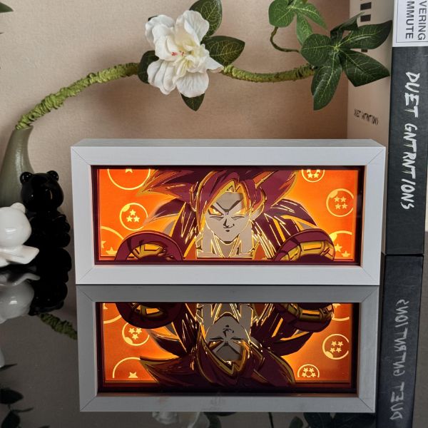 Anime Gogeta RGB Light Box Decor