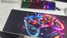 Vibrant Gaming Controller Design Mouse Pad - Non-Slip, Washable Rubber Base - Large Rectangular Desk Mat for Gaming and Office Use - Durable and Comfortable Computer Accessory