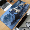 Wolf by the River Large Gaming Mouse Pad - Anti-Slip Rubber Base, High-Quality Print, Durable Soft Rubber & Smooth Fabric Surface for Office & PC Gamers, Laptop Desk Mat, Large Mouse Pad