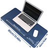 [Non-Slip Desk Mat Set] Three-Piece Large Computer Desk Mat Set, Non-Slip Mouse Pad + Keyboard Pad + Wrist Rest, Office Computer Desk Anti-Slip Protective Mat Double-Sided Faux Leather Mouse and Wrist Support Pad for Laptops, Mechanical Keyboards, Wrist S