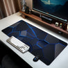 Large Geometric Design Mouse Pad - Durable, Non-Slip Rubber Base, Washable - Precision & Comfort for Gamers & Office Use - Ideal Gift for Boyfriend/Girlfriend, Gaming Mouse Pa
