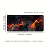 Flame of Passion Extra-Large Gaming Mouse Pad & Desk Mat - Thick Non-Slip Rubber Base, Precision Stitched Edges, Vibrant Flame Design, Washable Surface for Gamers & Office Use, Gamer Desk Setup, Artistic Desk Accessory 23.6*11.8inches(600x300x2mm)