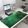 1pc Extra Large Cthulhu Mouse Pad & Desk Mat - Non-Slip Rubber Base, Durable Polyester Surface with Ergonomic Wavy Edges, Vibrant Green Octopus Tentacle Lovecraftian Artwork for Office, Gaming, Home Desk - Horror Literature Fan Gift, Workspace Setup, Stur