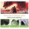 1pc Dragon Warrior Rubber Mouse Pad - Large, Washable, Non-Slip Surface with Dramatic Red & Black Dragon Design, Ideal for Office & Gaming Setup, Perfect Christmas & Halloween Gift, Gaming Desk Mat | Vibrant Desk Decor | Washable Rubber Mat, Dragon Decor