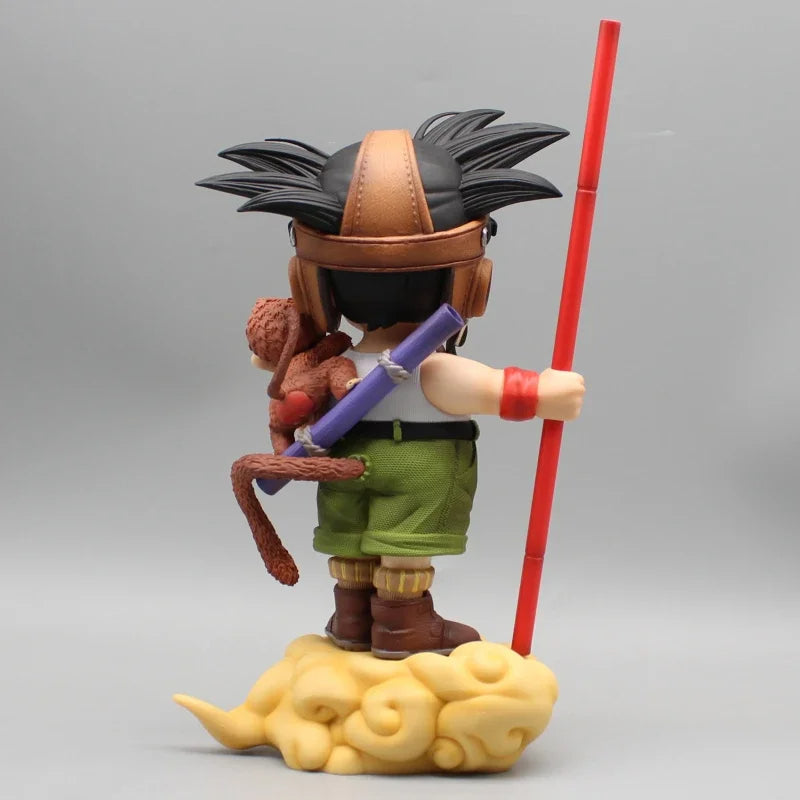 Anime Dragon Ball Son Goku Figure With Monkey Kid Goku Action Figure 26cm Pvc Statue Collection Model Toys Gifts
