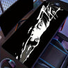 XXL Anime-Style Gaming Mouse Pad - Shadowy Glimpse Intense Eyes & Fragmented Face Design, Non-Slip Rubber Base, Precision Comfort for Office & PC Gaming, Large Desk Mat for Anime Fans, Anime Mousepad, Workstation Setup, Bold Graphics, Durable Construction