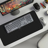 1pc Large Gaming Mouse Pad with Black & White Cross Design - Non-Slip Rubber Base, Smooth Polyester Surface, Oversized Rectangular Desk Mat for PC, Computer, Office & Gaming Setup - Ideal Gift for Gamers & Tech Enthusiasts, Extra Extra Large Mouse Pad, Ga