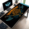Retro Viking_1 Digital Printing Mouse Pad Computer Keyboard Pad Large Rubber Base Mouse Pad Game Accessories Office Computer PC Birthday Gift Game Player Laptop Light Luxury Desk Pad
