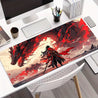 1pc Dragon Warrior Rubber Mouse Pad - Large, Washable, Non-Slip Surface with Dramatic Red & Black Dragon Design, Ideal for Office & Gaming Setup, Perfect Christmas & Halloween Gift, Gaming Desk Mat | Vibrant Desk Decor | Washable Rubber Mat, Dragon Decor