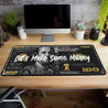 Large "Let's Make Some Money" Dollar Abstract Art Gaming Mouse Pad & Keyboard Mat - Benjamin Franklin Design with Golden Accents, Federal Reserve Inspired Office & Esports Desk Mat for PC, Computer, Workstation Accessories