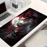 [Vibrant Gaming Mouse Pad] Large Vibrant Darkness Red Moon Gaming Mouse Pad | Rubber Base Computer Mat for E-Sports, Office & Gaming - Perfect Gift for Gamers, Teenagers, Boyfriends & Girlfriends, Gaming Desk Accessory | Durable Desk Mat