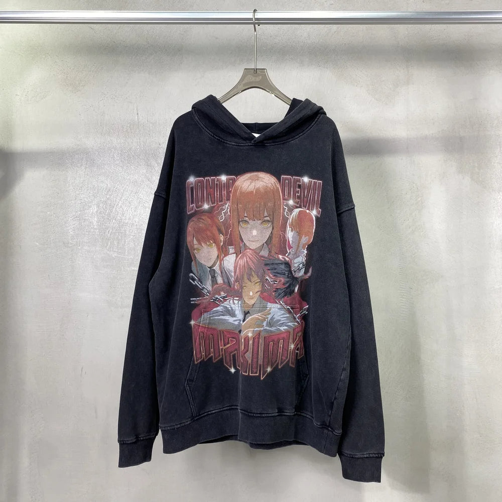 Makima Vintage Hoodie V2 Vintage Hoodies