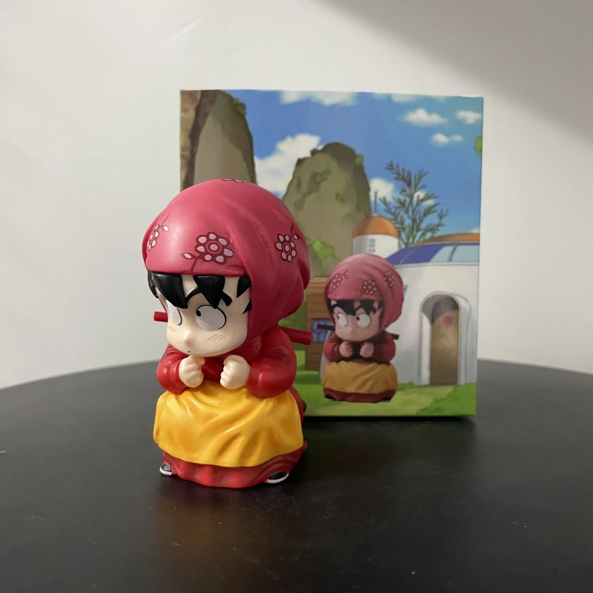 8.5cm/3.35in Anime Dragon Ball Figures Cute Son Goku Girl Action Figures PVC Statue Collection Model Toys Christmas Gifts Goku