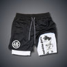 Dragon Ball Z Goku Performance Shorts - Black & White Performance shorts