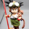 Anime Dragon Ball Son Goku Figure With Monkey Kid Goku Action Figure 26cm Pvc Statue Collection Model Toys Gifts