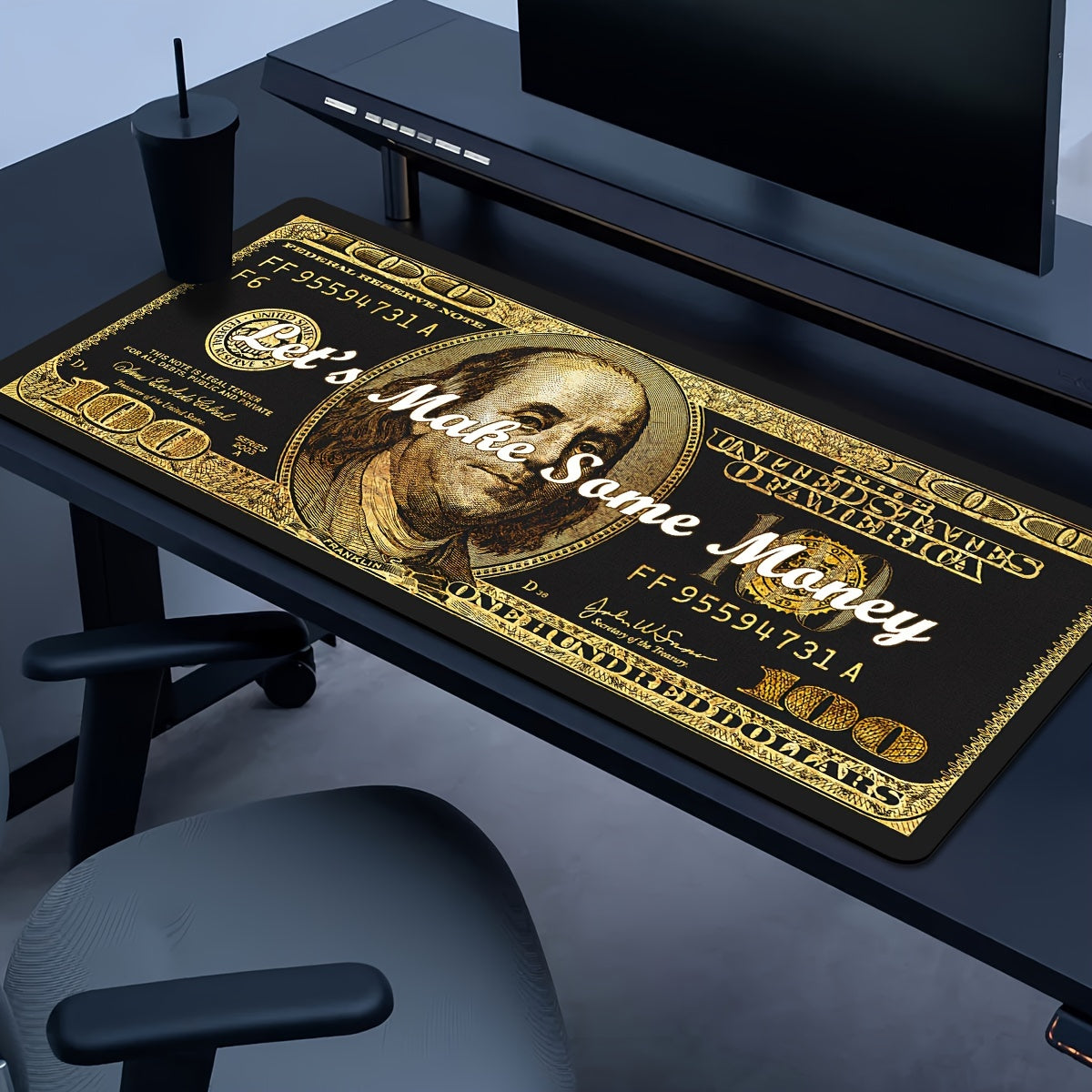 Armed Skeleton Gaming Mouse Pad with Name/Text - Durable Rubber Non-Slip Mouse Pad, Suitable for Keyboard, PC, Laptop, Office and Gaming Desk Accessories
