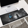 1pc Doctor of the Dark Mist Mousepad - Anti-Slip Rubber Base, Oblong Gaming Desk Mat with TARDIS Design, Polyester Fiber Surface for PC, Laptop, Office & Home Use - Ideal for Gamers & Fans, Mouse Pads for Desk 31.5" x 11.8" (80x30cm)
