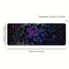 [Futuristic Mouse Pad] Extra-Large Futuristic Black Mouse Pad with Vibrant Neon Lines - High-Quality Rubber Base & Precision Edge Stitching - Durable Desk Mat for Gaming & Office Decor - Ideal Gift, Mouse Pads for Desk 31.4×11.8inch(80×30cm)