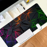 1pc Durable large mouse pad Stylish Geometric design Desk mat Computer Keyboard Mouse Laptop Gaming mat - Suitable for gamers/office and study accessories