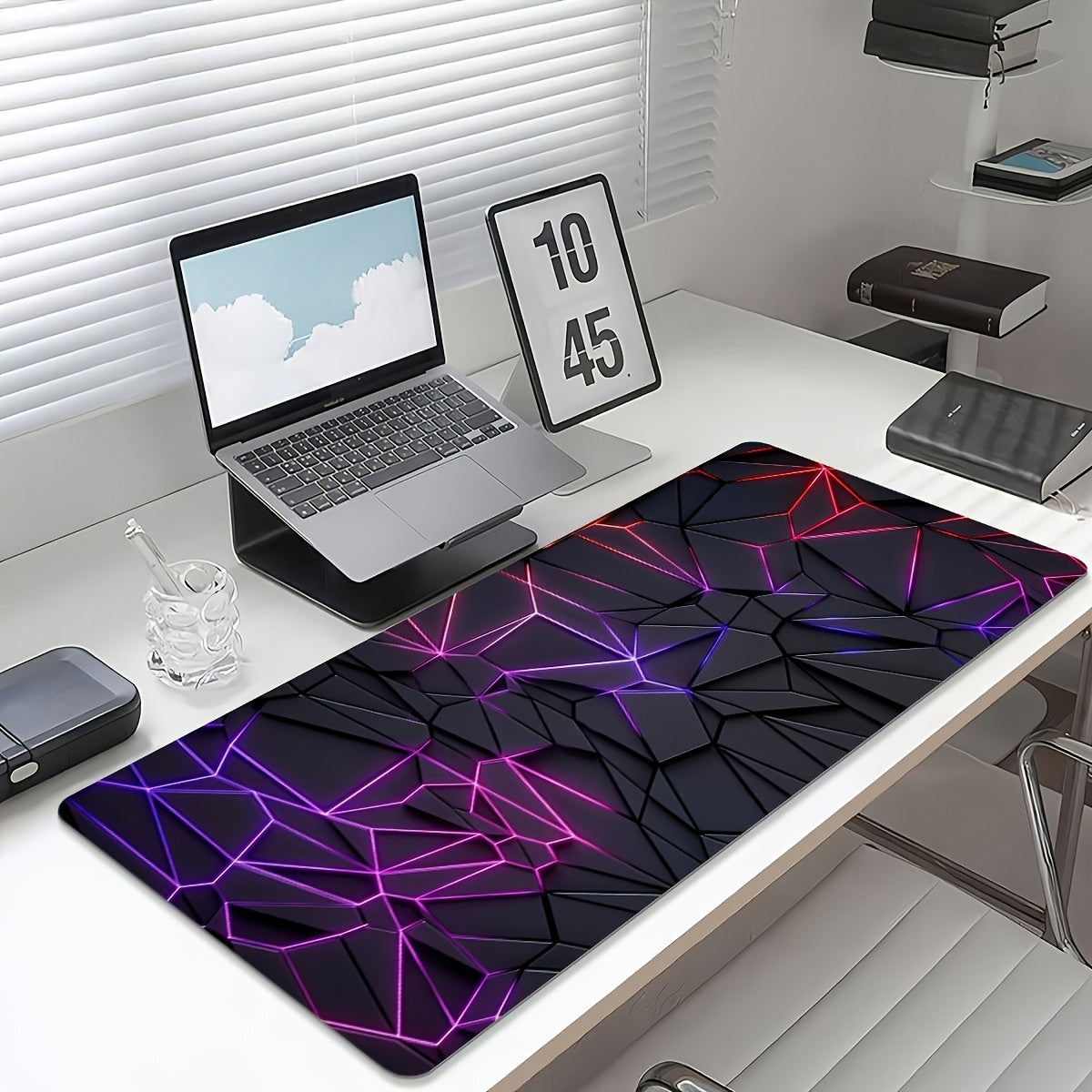 1pc Durable large mouse pad Stylish Geometric design Desk mat Computer Keyboard Mouse Laptop Gaming mat - Suitable for gamers/office and study accessories