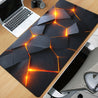 [XXL Rubber Desk Mat] XXL Rubber Desk Mat | Solid Geometry Metal Technology Wind HD Print, Multi-Functional Mousepad, Gaming Keyboard Pad, Office Computer PC Mat, Ideal Gift for Family and Friends - 1pc