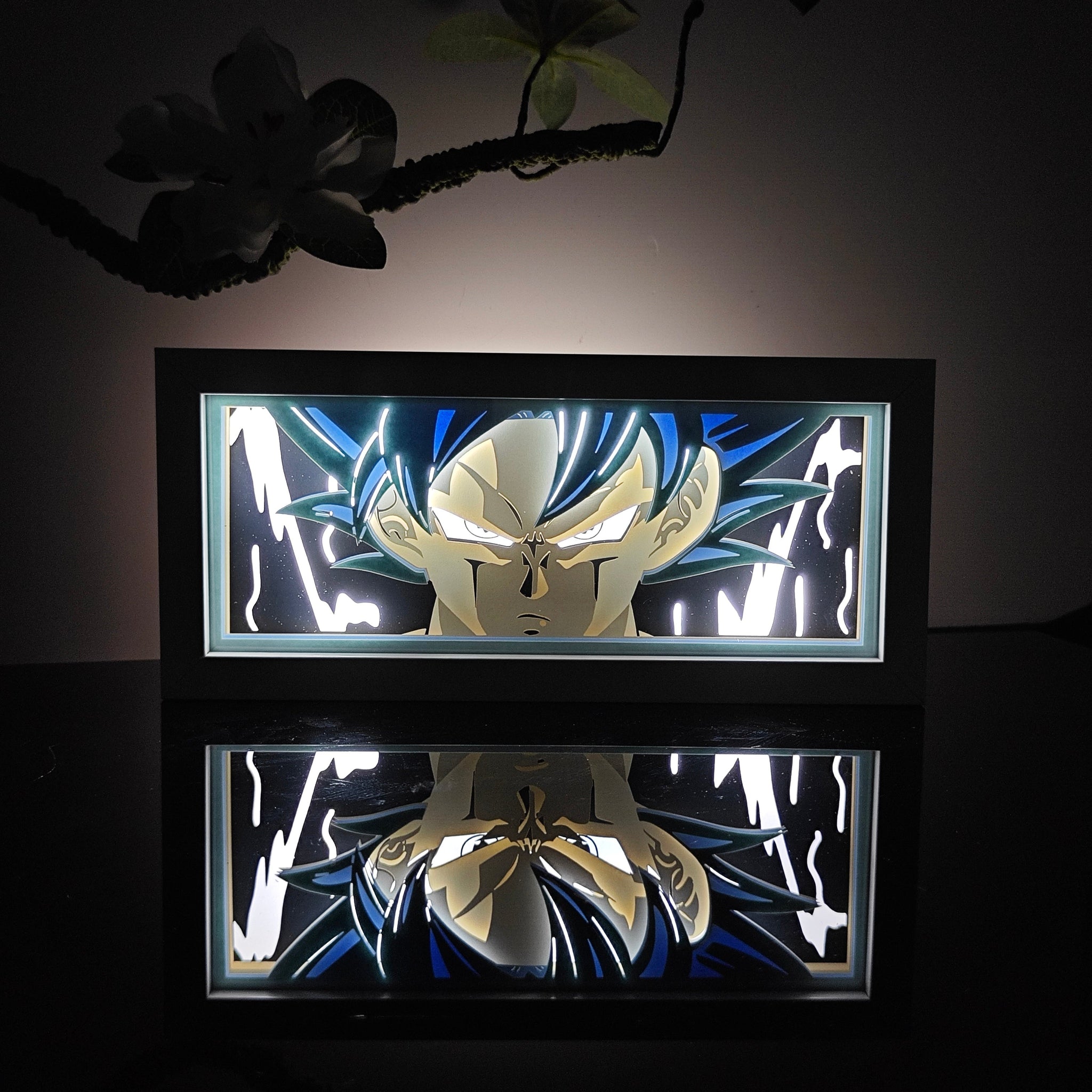 Anime Goku RGB Light Box Decor