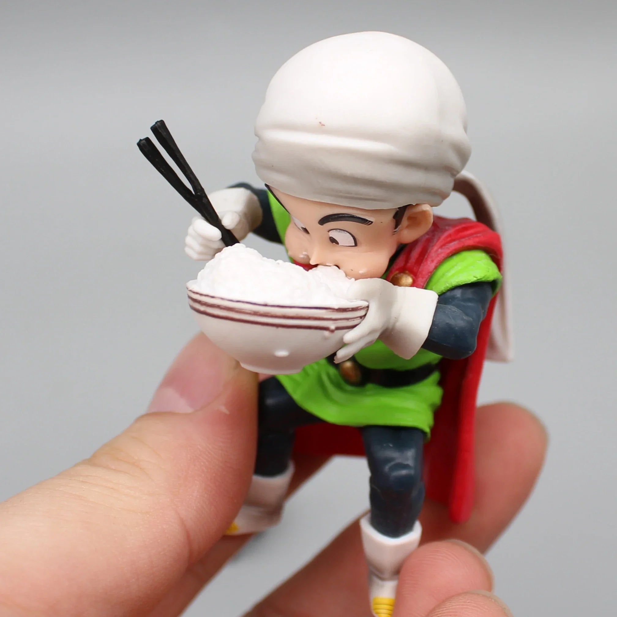 Dragon Ball Z Vegeta Figure Son Goku Son Gohan Kuririn Android 18 Eating 8cm Pvc Action Figures Collection Model Toys Gifts