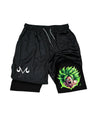 Dragon Ball Z Goku Green Performance Shorts Performance shorts