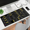 Large Non-Slip Gaming Mouse Pad & Desk Mat with JavaScript Cheat Sheet - Quick Reference Guide for Developers, Office, Home - Smooth Surface, Anti-Slip Rubber Base - Ideal for Coders, Programmers, Computer Setup - Workspace Organizer, Office Workspace, Fu