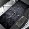 [Compass Mouse Pad] Large Compass Design Mouse Pad - Precision Stitched, High-Definition Print, Non-Slip Rubber Base, Rectangular Desk Mat for Gaming & Office, Ideal Gift, Keyboard Pad, Desktop Decoration, Mouse Pads for Des