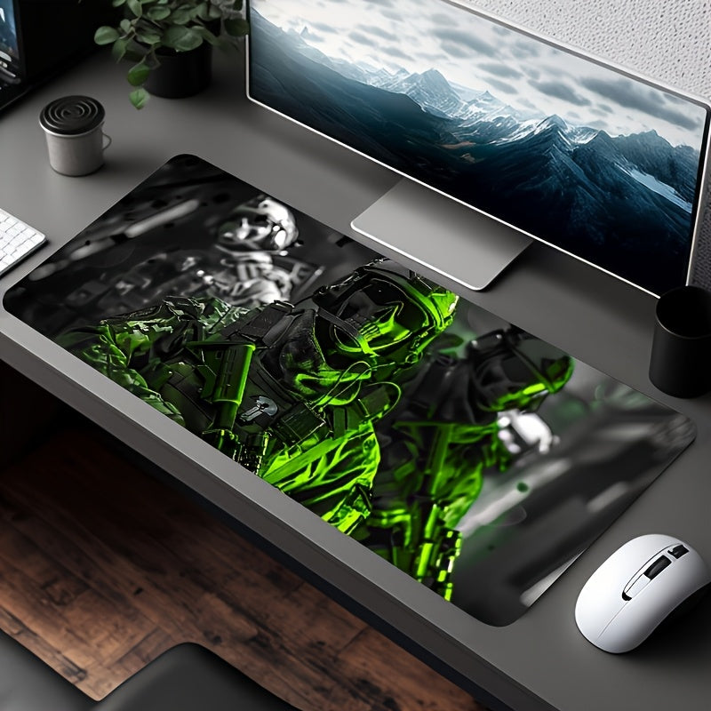 Extra-Large Special Forces Gaming Mouse Pad - Rubber Base Desk Mat with Stitched Edges, Desk Mat for Office & Gaming, Oblong Keyboard Pad for Home, School, Office, Esports