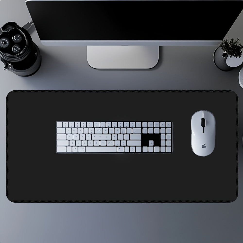 1pc Large Gaming Mouse Pad with Black & White Cross Design - Non-Slip Rubber Base, Smooth Polyester Surface, Oversized Rectangular Desk Mat for PC, Computer, Office & Gaming Setup - Ideal Gift for Gamers & Tech Enthusiasts, Extra Extra Large Mouse Pad, Ga