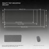 Military Tank Combat Gaming Mouse Pad with Non-Slip Stitched Edges & Smooth Surface - Large Rectangular Desk Mat for PC, Computer, Home Office - Durable Polyester & Rubber Base, Military-Themed Design with Realistic Tank Graphics - Ideal Gift for Gamers a