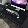 1pc Black and Silvery Sports Car Pattern Printed Pad for Desk, Multi-Functional XXL Mousepad, Keyboard Gaming Mouse Mats, Office Computer PC Gamer Desk Mat. Gifts for Family Friends