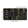Large Non-Slip Gaming Mouse Pad & Desk Mat with JavaScript Cheat Sheet - Quick Reference Guide for Developers, Office, Home - Smooth Surface, Anti-Slip Rubber Base - Ideal for Coders, Programmers, Computer Setup - Workspace Organizer, Office Workspace, Fu